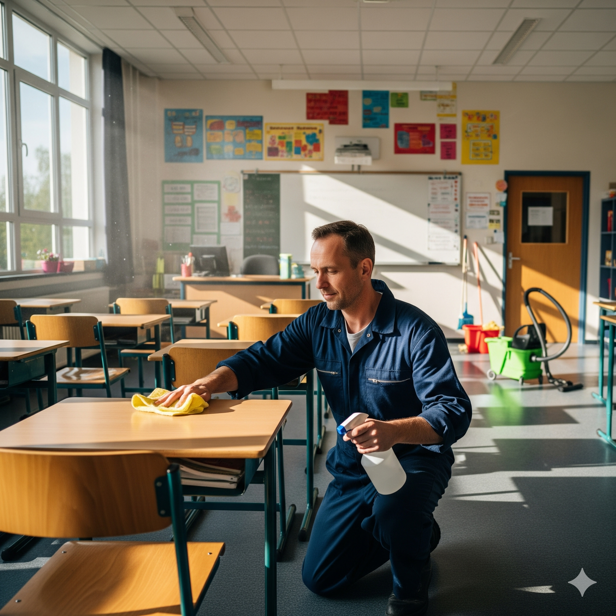 School Classroom Cleaning