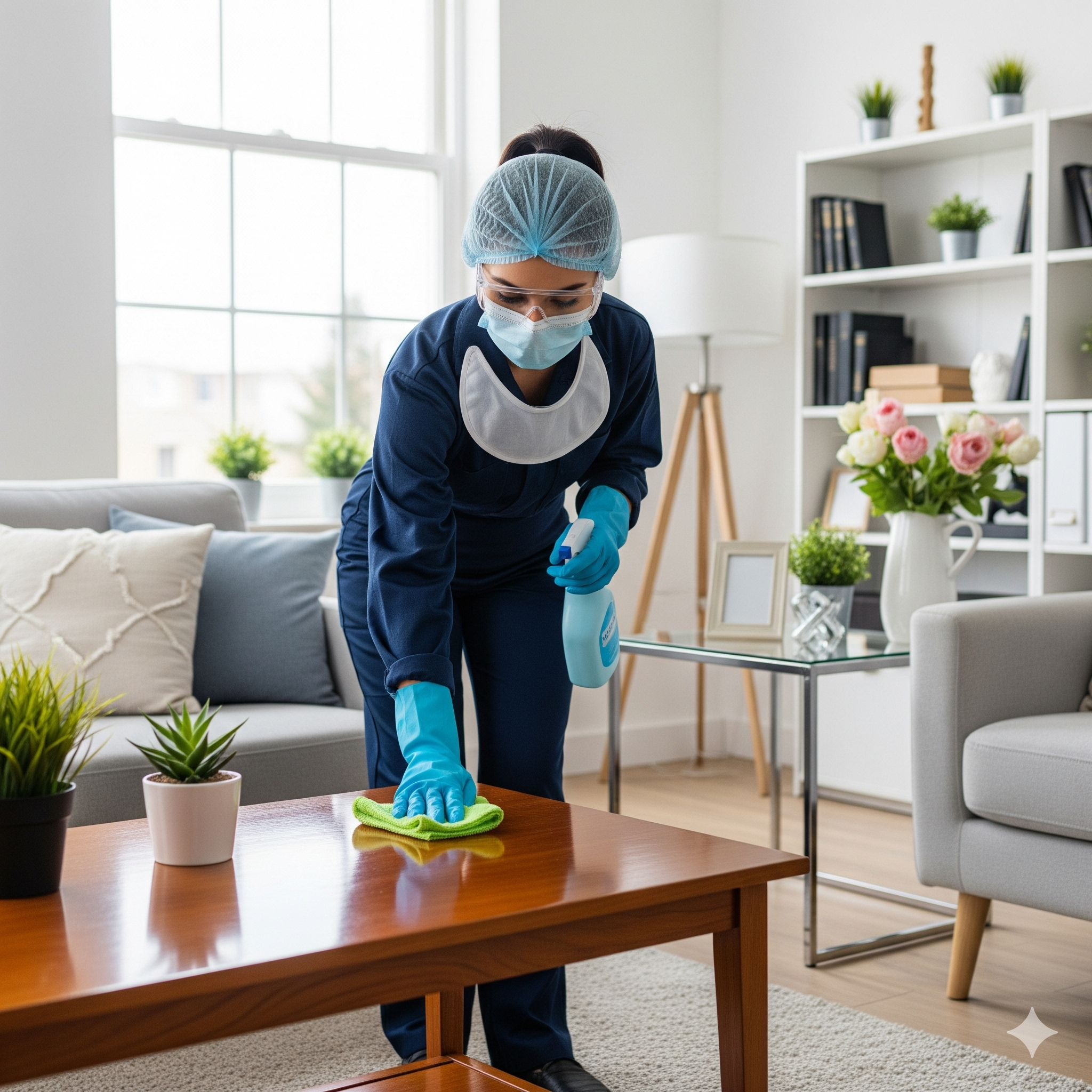 Clean and Organized Living Room